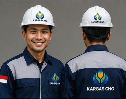 Tim KARGAS CNG dengan seragam kerja